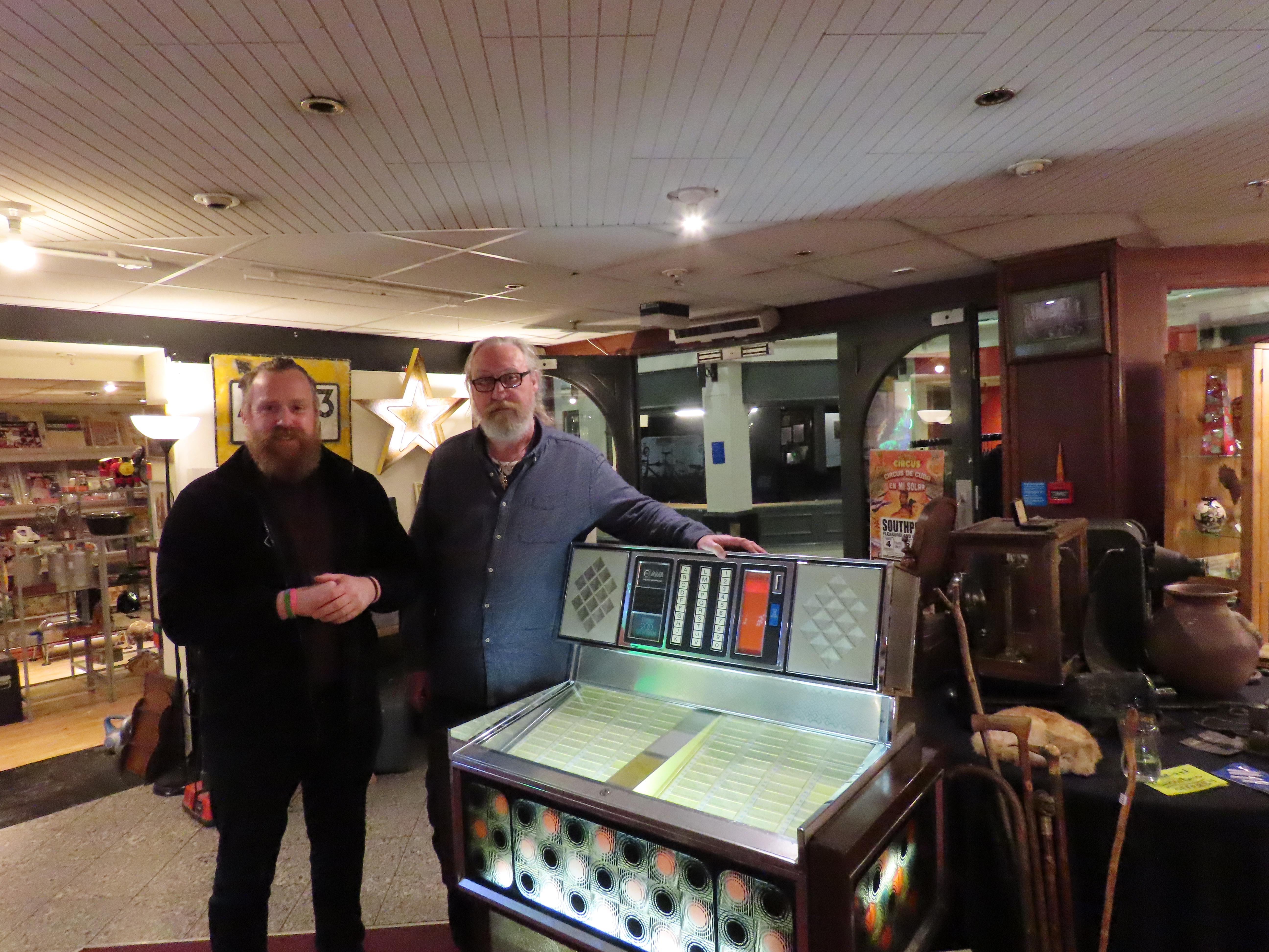 Danny Howard (left) and John Savage (right) at MIH Bazaar in Southport.