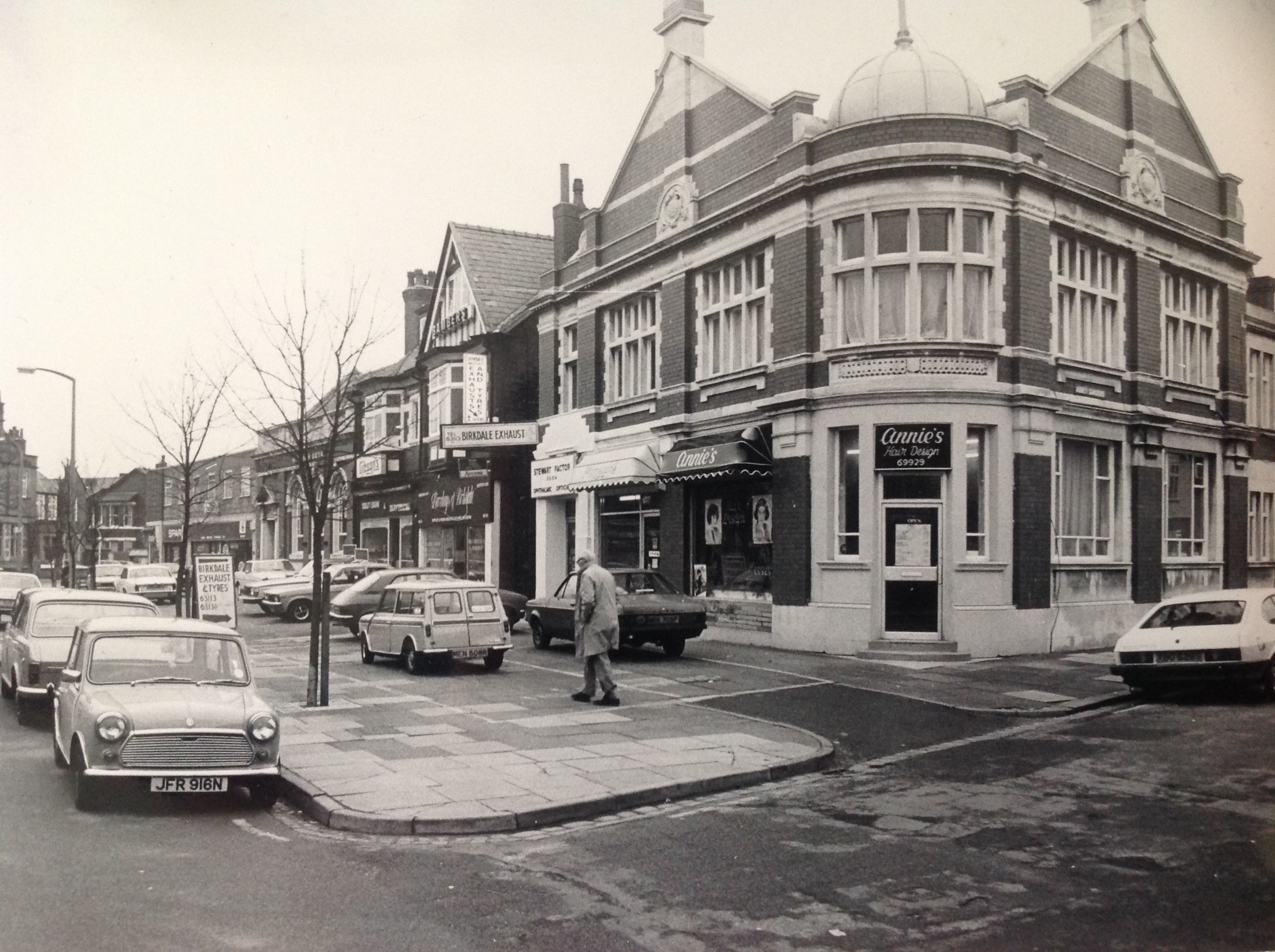 Birkdale Village in the 1980s. Birkdale in February, 1984, with businesses including Annie's Hair Design, Birkdale Exhaust & Tyres and Stewart Pactor Opticians.