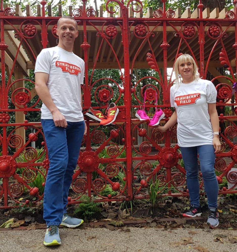 Kelly Barton from Southport and guide runner Mike Leatherbarrow will be raising funds for The Salvation Army's Strawberry Field in Liverpool