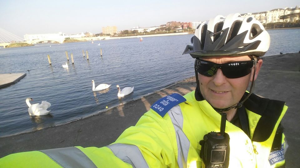 Police officers based at Southport Police Station have patrolled local beauty spots in Southport and Formby, urging people to stay at home to stop the spread of Coronavirus