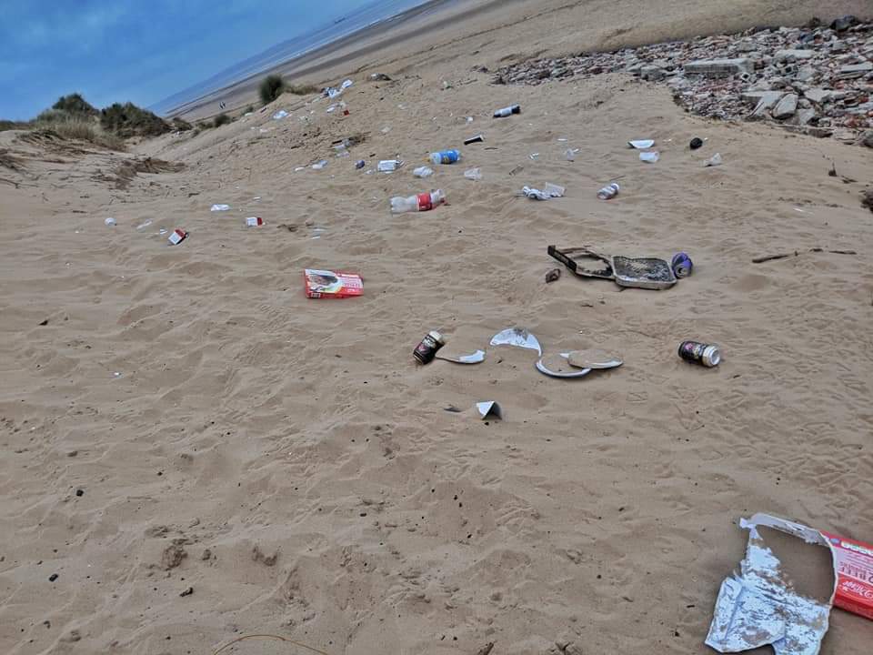 The Formby & Freshfield Beach Litter Angels cleared several bags full of rubbish during a clean-up operation