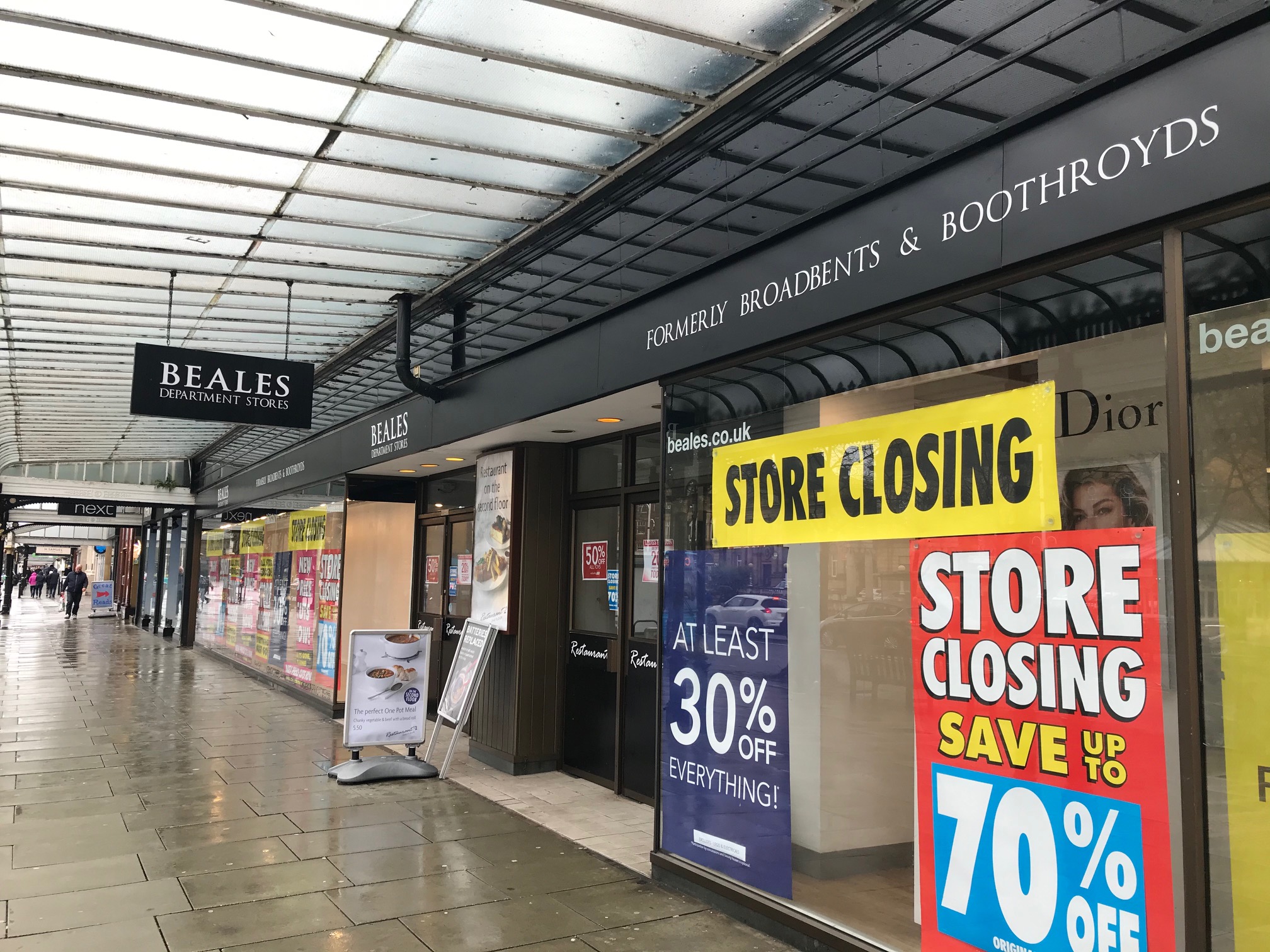 Beales department store on Lord Street in Southport. Photo by Andrew Brown Media