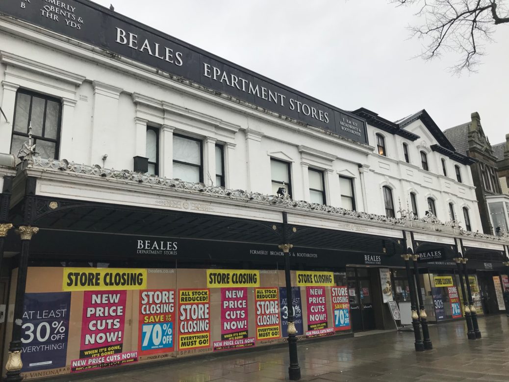 Beales department store on Lord Street in Southport. Photo by Andrew Brown Media