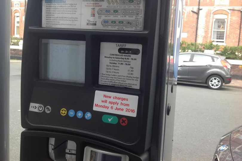 A Southport pay and display machine, operated by Sefton Council