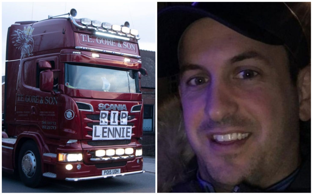 A convoy took place through Tarleton and Hesketh Bank in honour of young Dad Alex Lennie who died with coronavirus aged 34