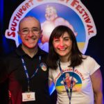 Southport Comedy festival directors Brendan Riley and Val Brady