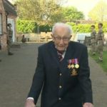 Captain Tom Moore, aged 99, has raised a staggering £12million for the NHS by completing laps of his garden on a zimmer frame