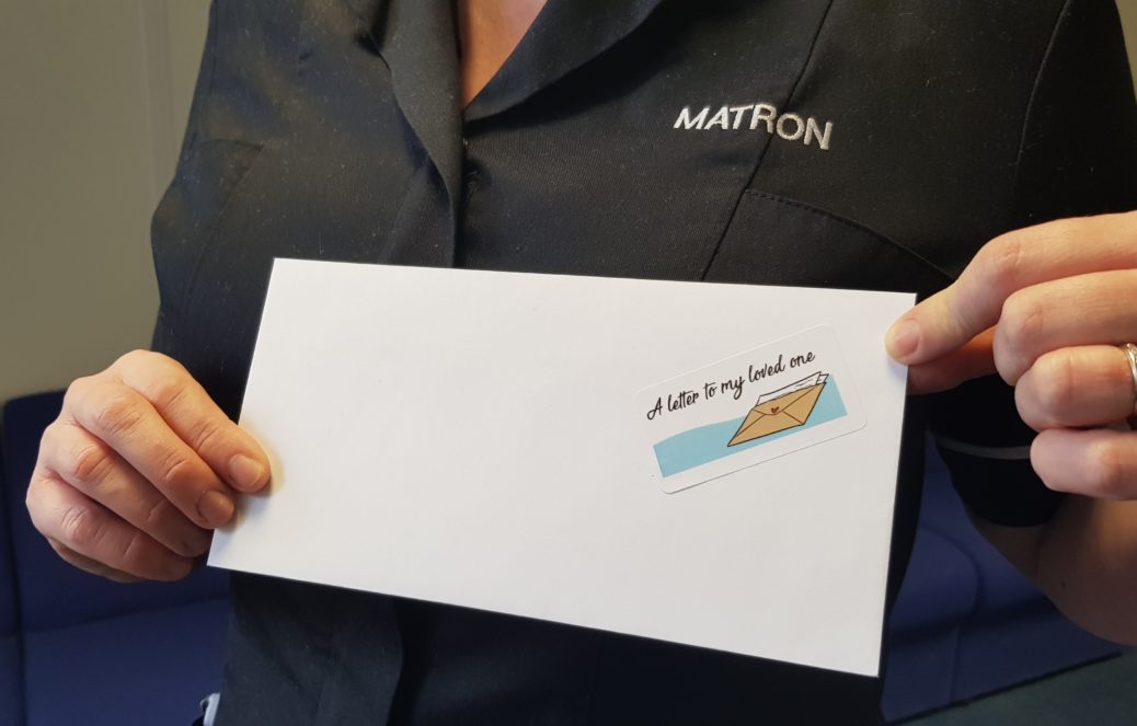 People are being invited to send a letter to loved ones while they are treated in Southport Hospital