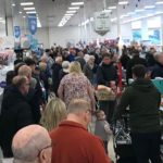 Shoppers at Morrisons supermarket in Southport. Photo by Andrew Brown Media