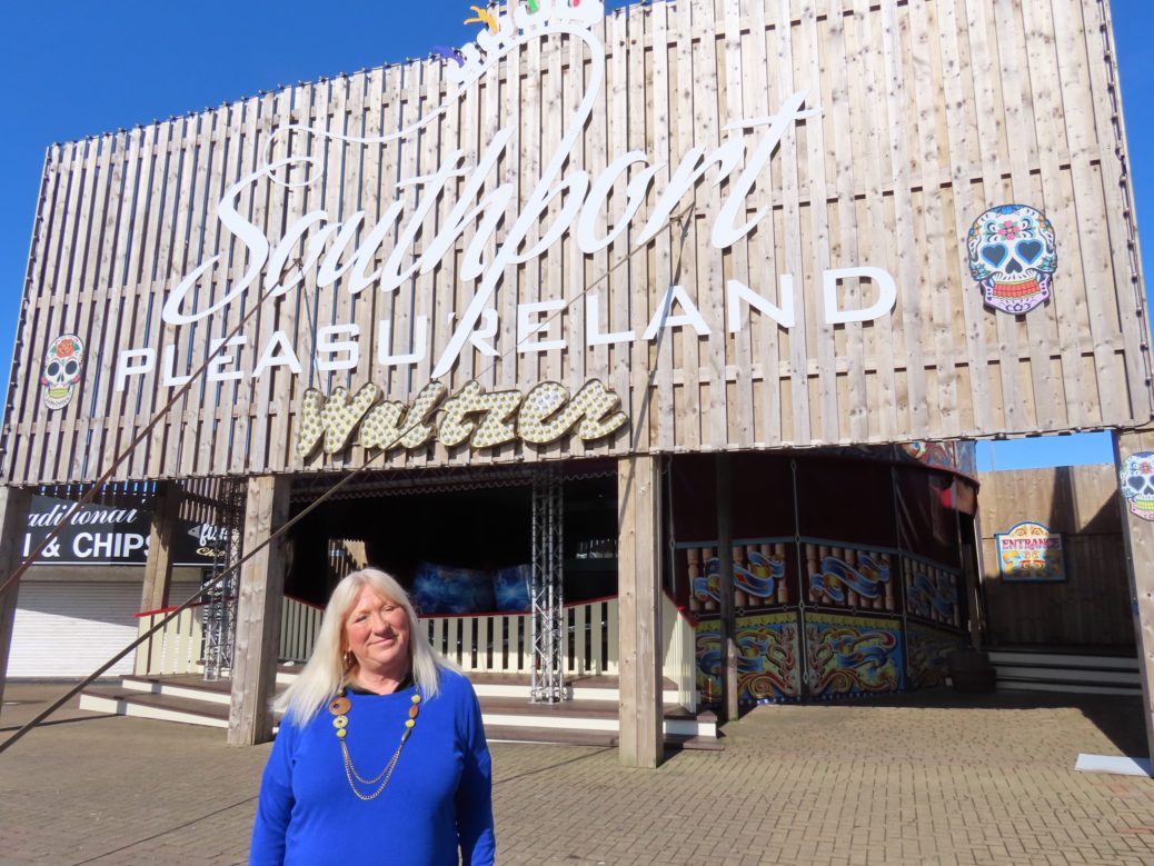 Suzy Walker at Southport Pleasureland. Photo by Andrew Brown Media