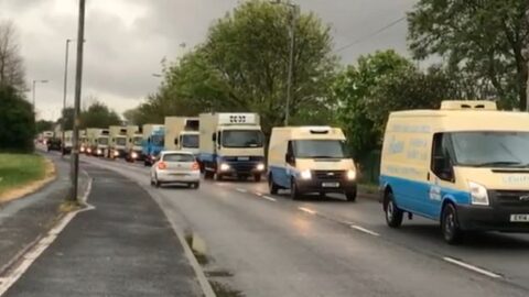 Thank you Bates! Huge Clap For Carers convoy honours NHS workers