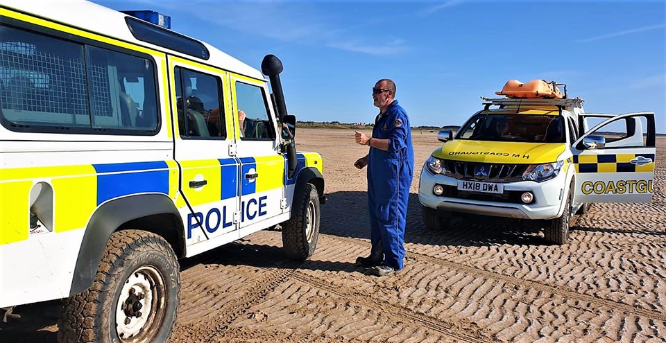 The Coastguard and Merseyside Police were called out to rescue 100 vehicles at Ainsdale Beach. 