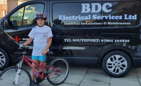 Brave schoolgirl to cycle 400 miles to raise funds for Queenscourt Hospice