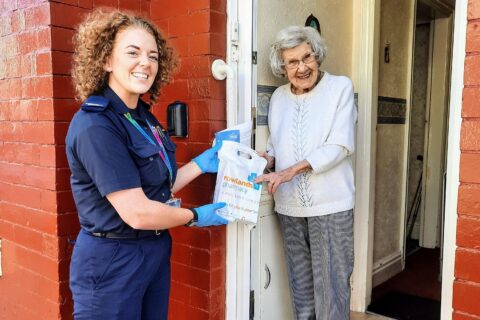 Firefighters deliver prescriptions and food parcels to thousands of homes