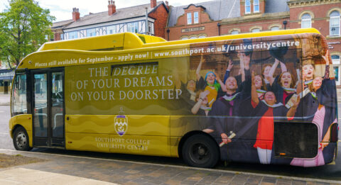 Spot this Southport College University Centre bus and you could win £50