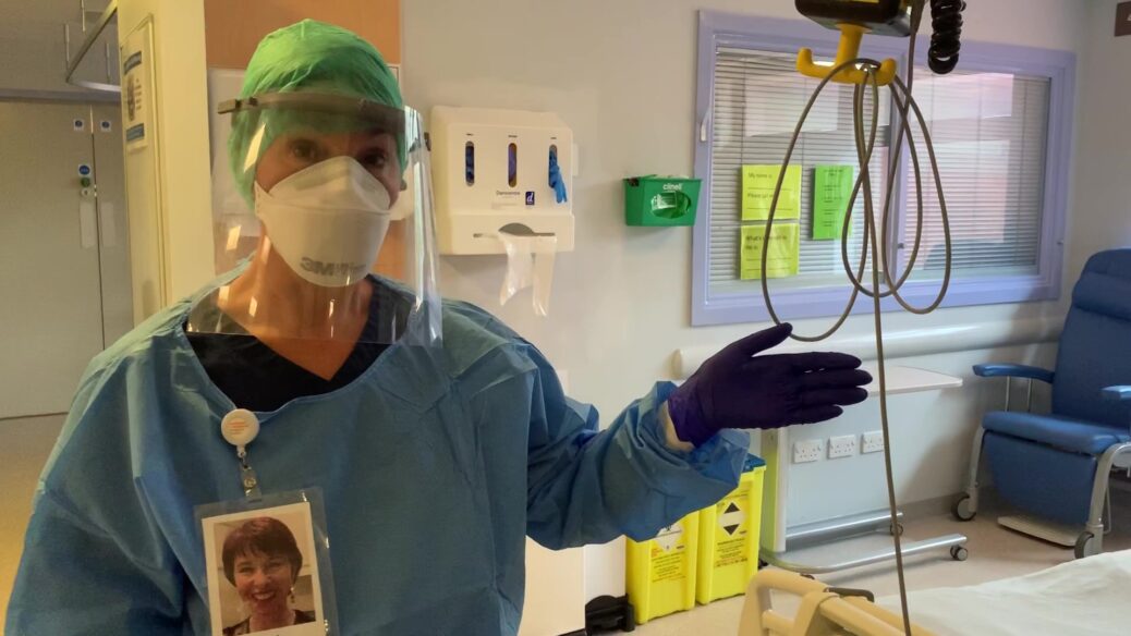 Mel Pinnington (pictured) and her colleague Kerry Critchley who both work in ICU at Southport Hospital came up with the idea of making a video which shows an empty intensive care unit space