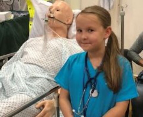 Girl, 10, donates her surgical masks to Queenscourt Hospice