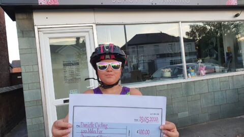 Southport schoolgirl closes in on 400-mile cycling target to raise money for Queenscourt Hospice