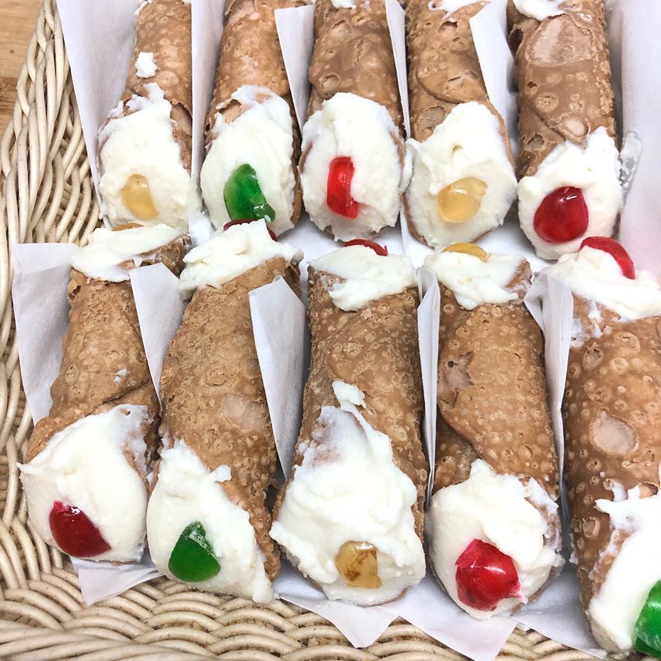 Cannolis at Deli Volare on Lord Street in Southport 