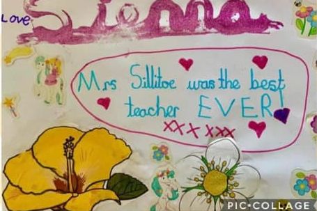 A picture made for Mrs Sillitoe, Assistant Headteacher at Our Lady Of Lourdes School in Southport