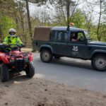 Police on patrol near Formby Beach