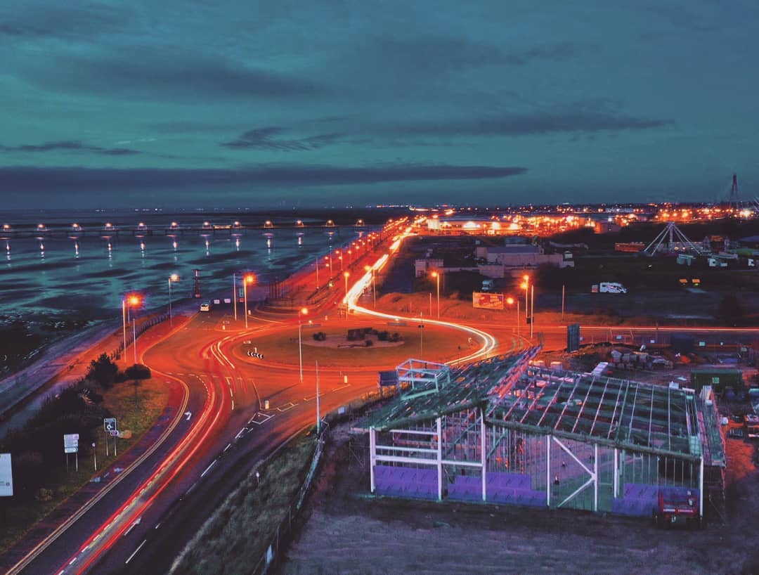 A stunning aerial view of the new Southport Lifeboat Station under construction.