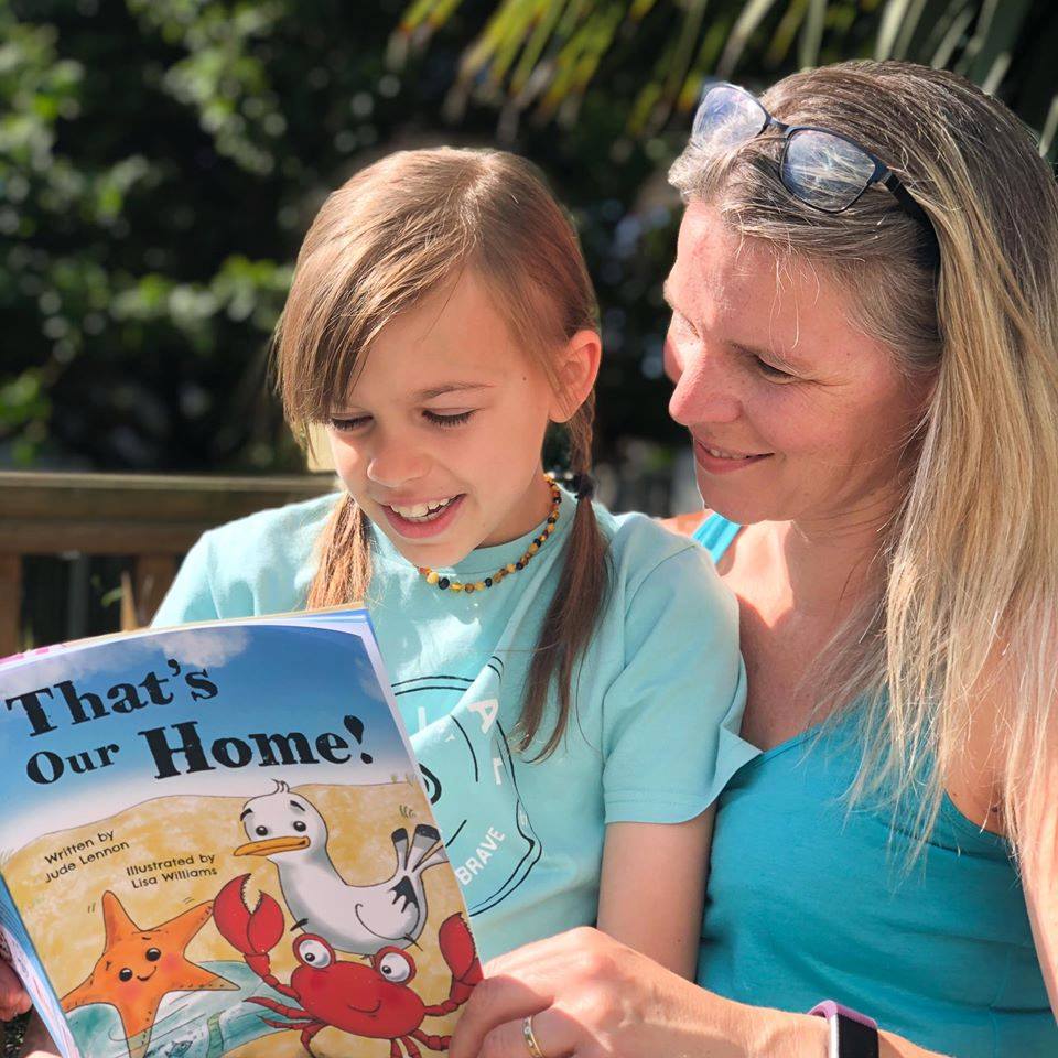 Elizabeth Gadeston and her mum read This Is My Home by Jude Lennon. Elizabeth is a young environmental campaigner behind The Little Collector Wirral page on Facebook.