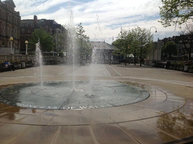 The Town Hall Gardens on Lord Street in Southport 