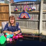 Yvonne Hornblow, a therapy assistant and part of the Queenscourt at Home team, taught herself to crochet using online tutorials and then set about creating rainbows to raise money for Queenscourt Hospice in Southport