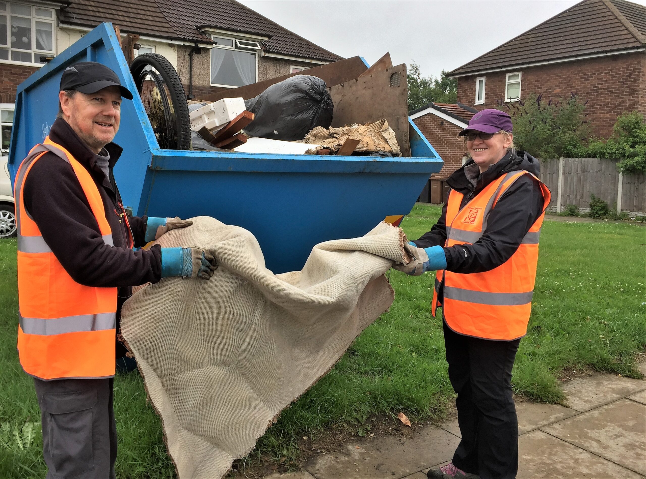 Norwood Ward councillors organised community skips to help householders in the ward get rid of a wide range of domestic junk