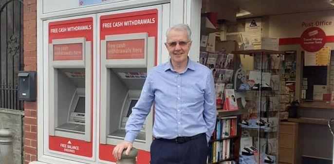 Postmaster David Hartley, who runs Bispham Road Post Office in High Park in Southport