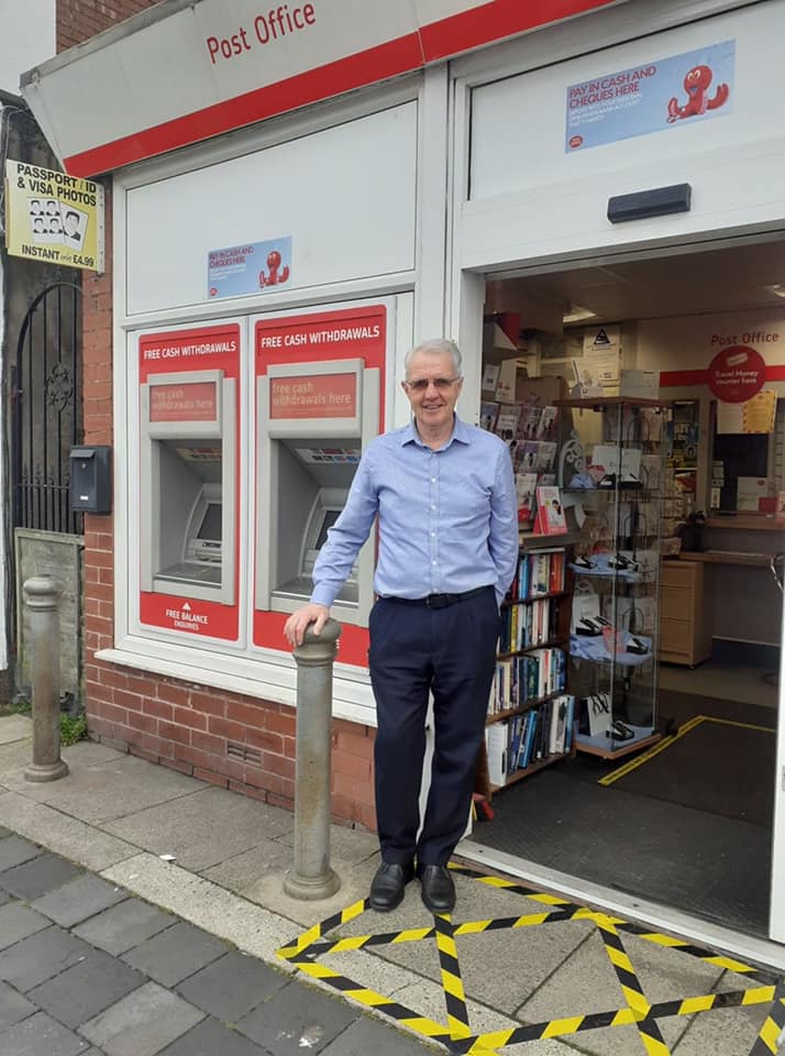 Postmaster David Hartley, who runs Bispham Road Post Office in High Park in Southport 