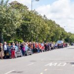 Players and supporters of Southport Rugby Football Club formed a guard of honour along Waterloo Road near the club to pay tribute to Club President Graham Ellis who died aged 64