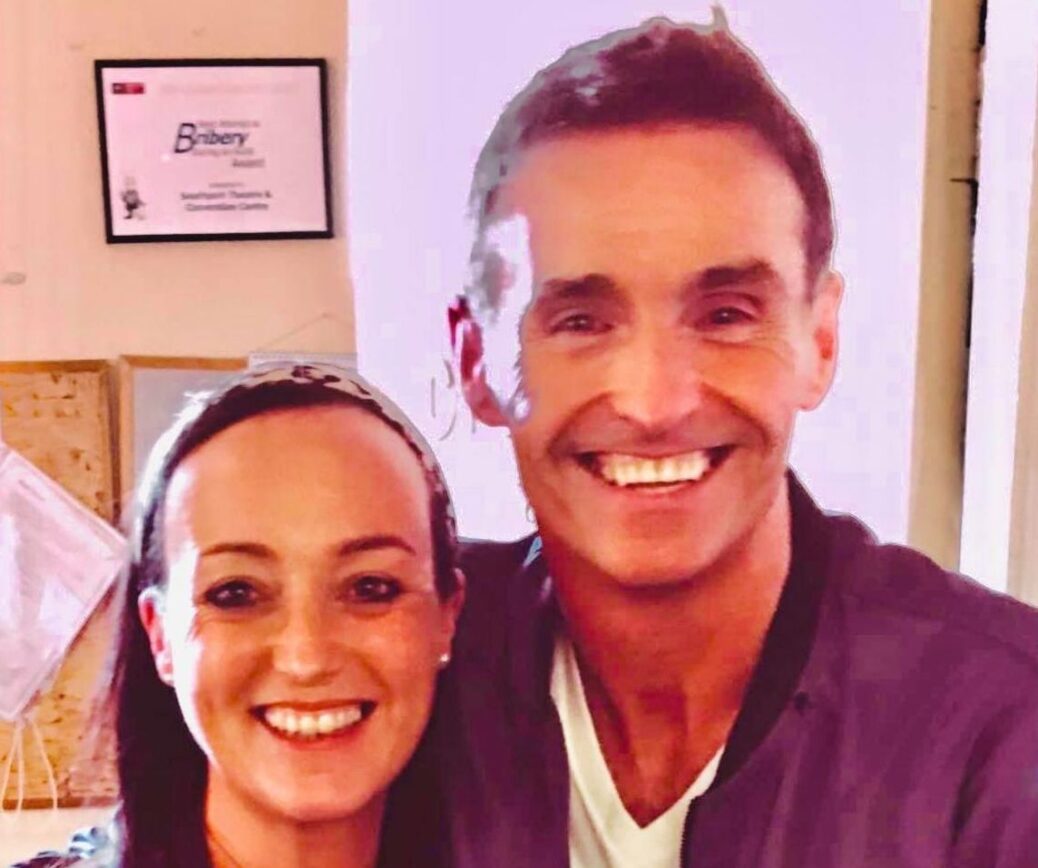 Save Southport Theatre campaigner Lisa Kelly with Wet Wet Wet singer Marti Pellow