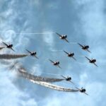 The Red Arrows at Southport Air Show. Photo by Fraser Brown