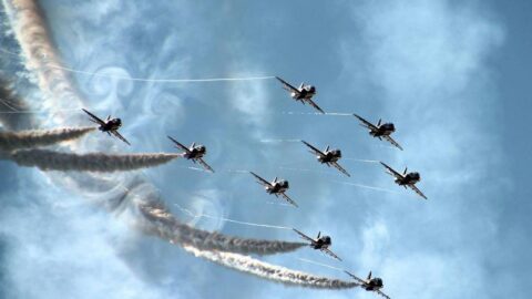 Red Arrows aerobatic team to fly over Southport today