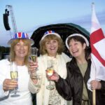 Pat Easterway, Sue Rowe and Pauline Fearns enjoy the Southport Summer Classics at Victoria Park in Southport on July 30, 2004. Photo by Rob Lovett