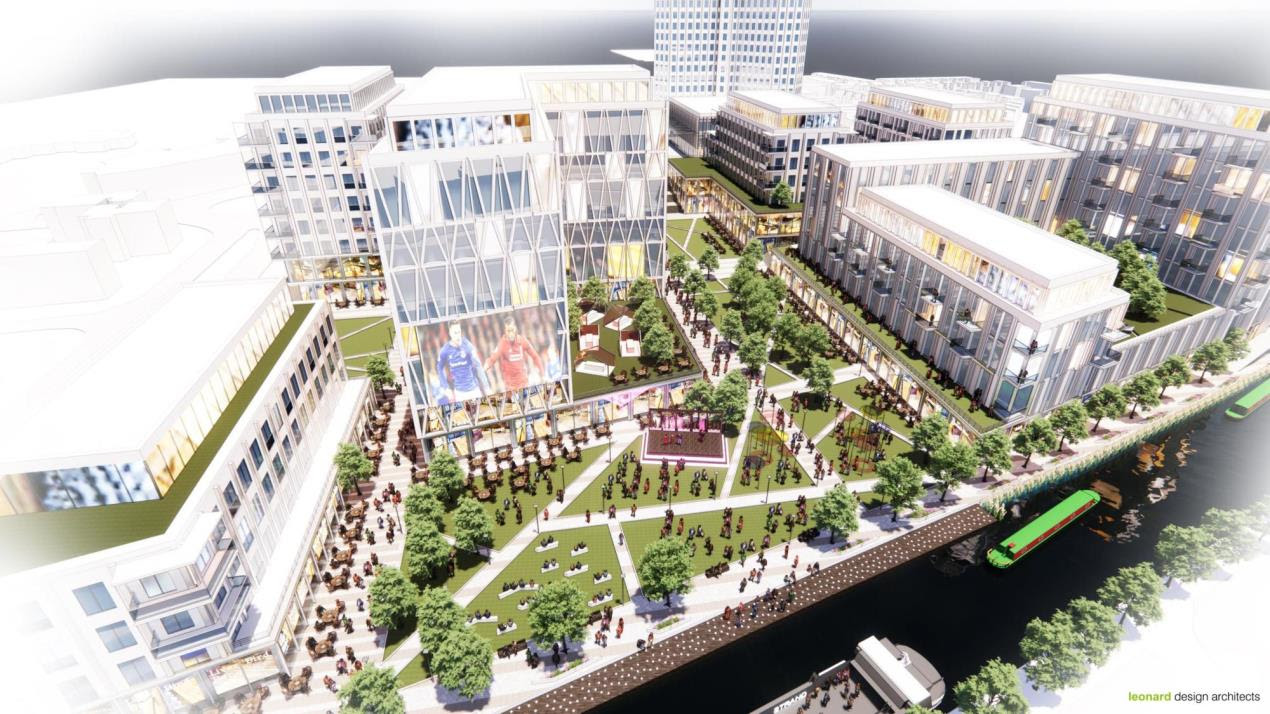 An artist's impression of how the Bootle Strand area could look
