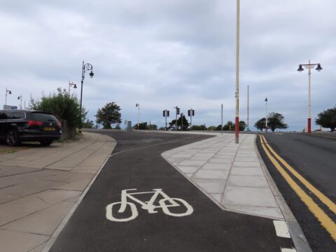 New Southport cycle lanes see Queens Road closed to traffic and cycling allowed on Chapel Street