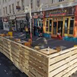 The new parklet outside Medhito Cuban Latin Lounge on Coronation Walk in Southport