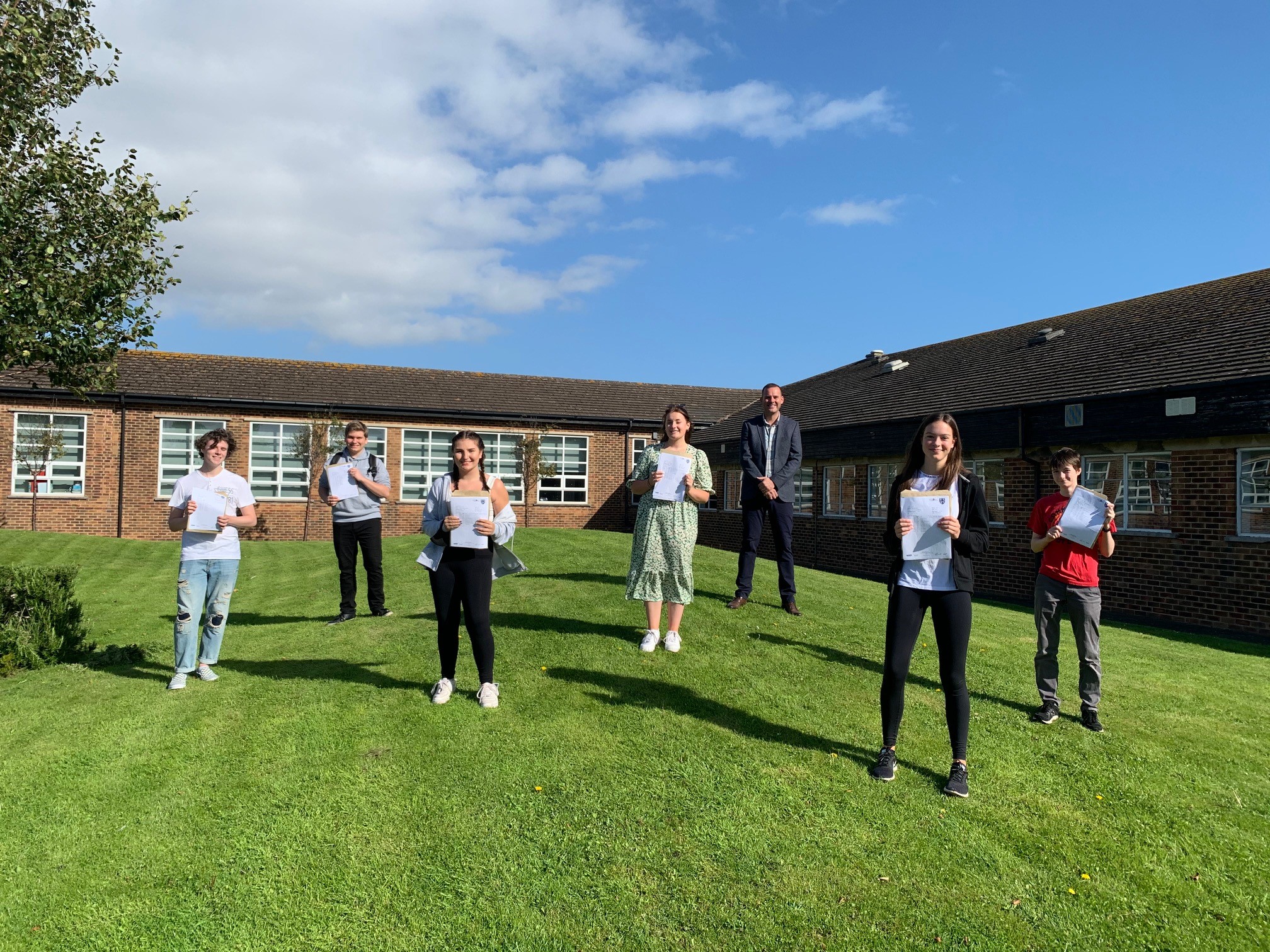 Stanley High School students in Southport celebrate their GCSE success