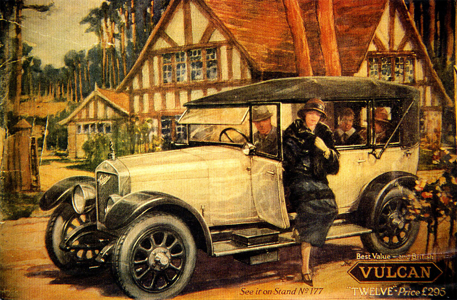 An advert for an old Southport-built Vulcan car. Photo courtesy of The Atkinson in Southport