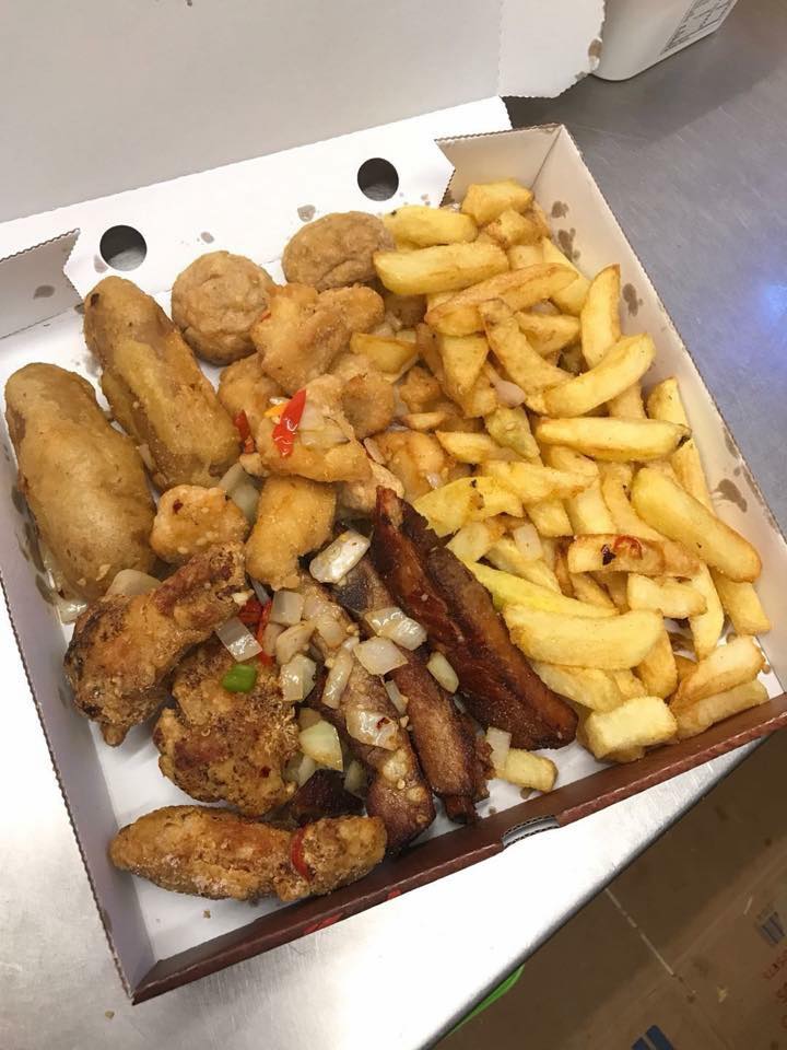 A salt and pepper box at High Park Fish and Chips