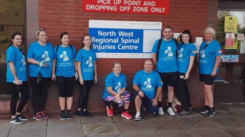 Southport Hospital staff complete 20 mile walk to Liverpool to raise money for Spinal Centre minibus