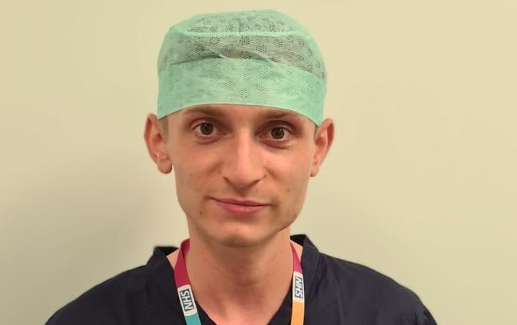 Nursing student Connor Threlfall, aged 23, volunteered to help patients during the coronavirus pandemic