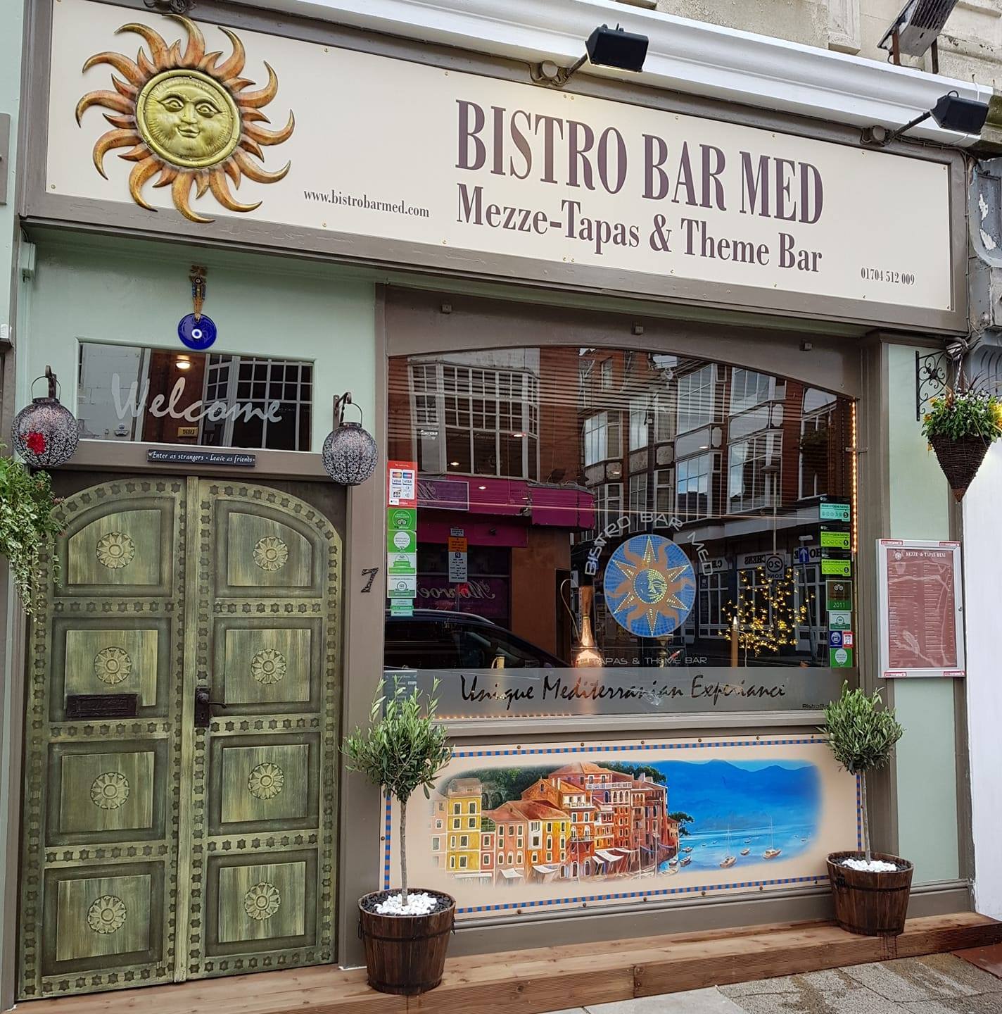 Bistro Bar Med on Coronation Walk in Southport