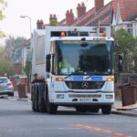 Refuse collectors at work in Southport. Photo by Andrew Brown Media