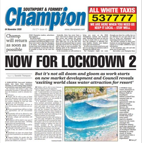 Champion Newspapers temporarily suspends editions as new lockdown begins