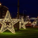 Christmas decorations on Lord Street in Southport, provided by Southport BID