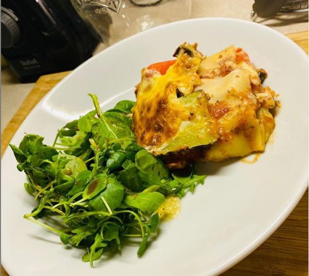 Lasagne at La Tabella restaurant in Churchtown in Southport
